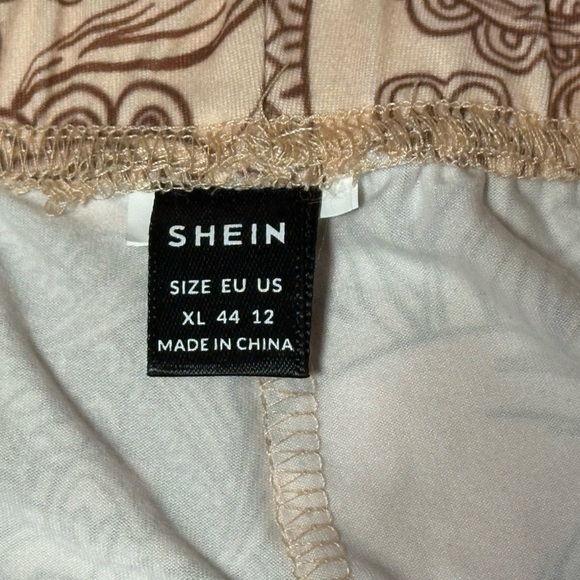 SHEIN XL Flare pants and crop top matching set sun and moon, hippie, bohemian - Picture 6 of 6